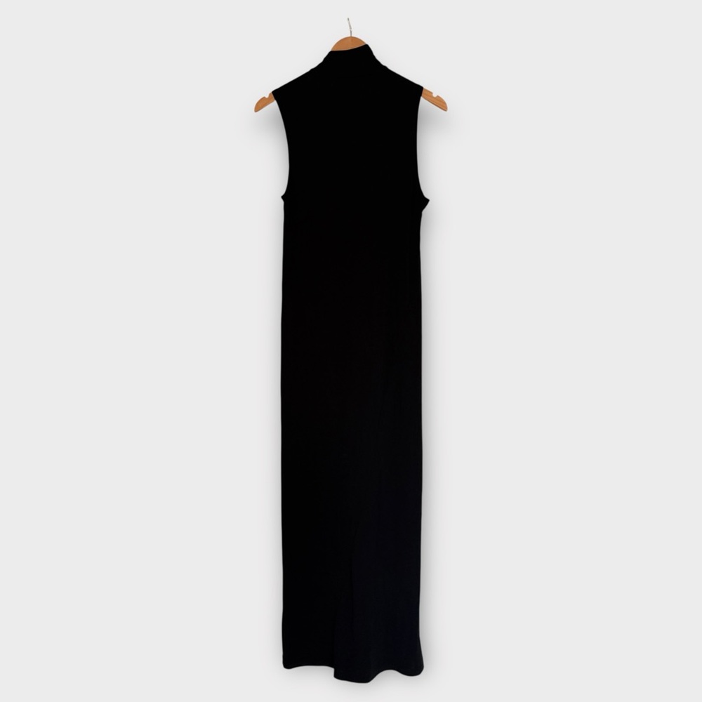 DKNY Black Sleeveless Mock Neck Maxi Dress – Size L - Picture 7 of 9